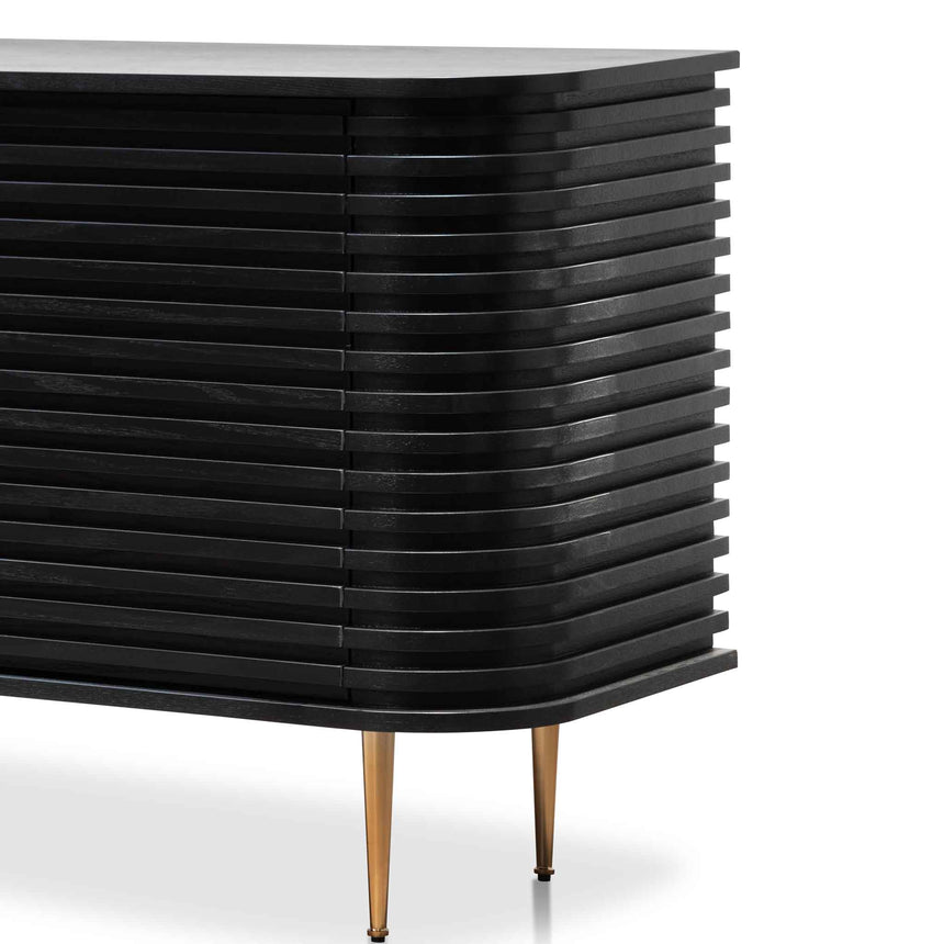 2.2m Buffet Unit - Textured Espresso Black - View 4