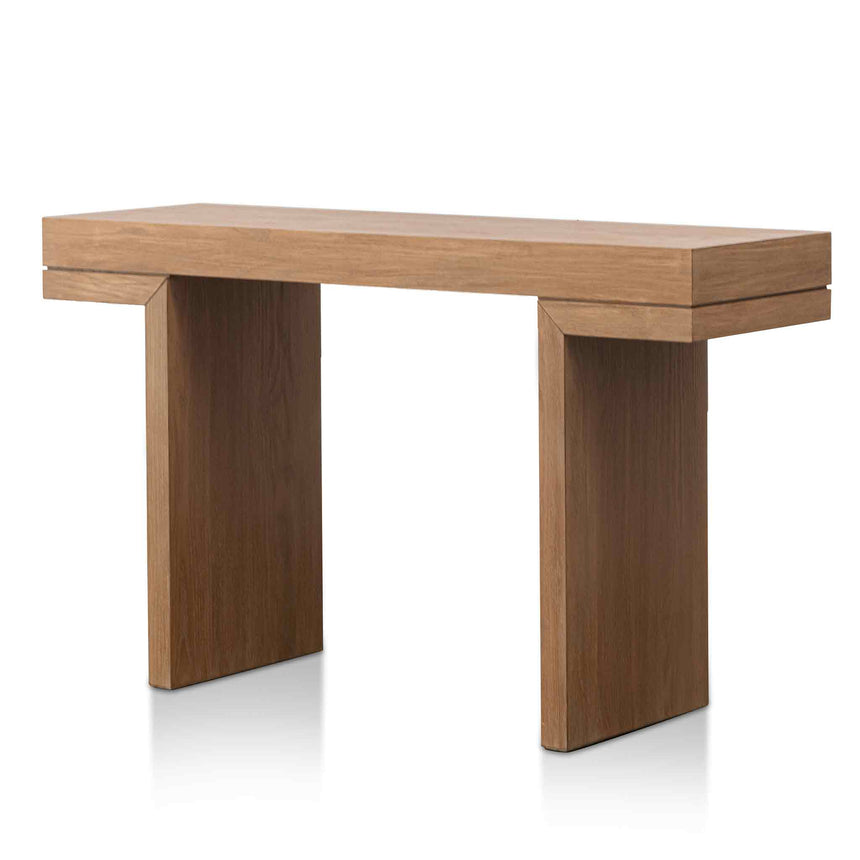 1.3m Console Table - Dusty Oak - View 3