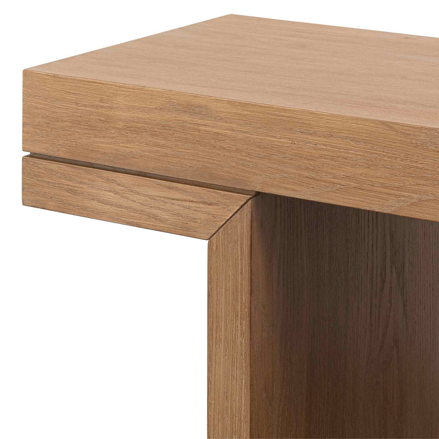 1.3m Console Table - Dusty Oak - View 9