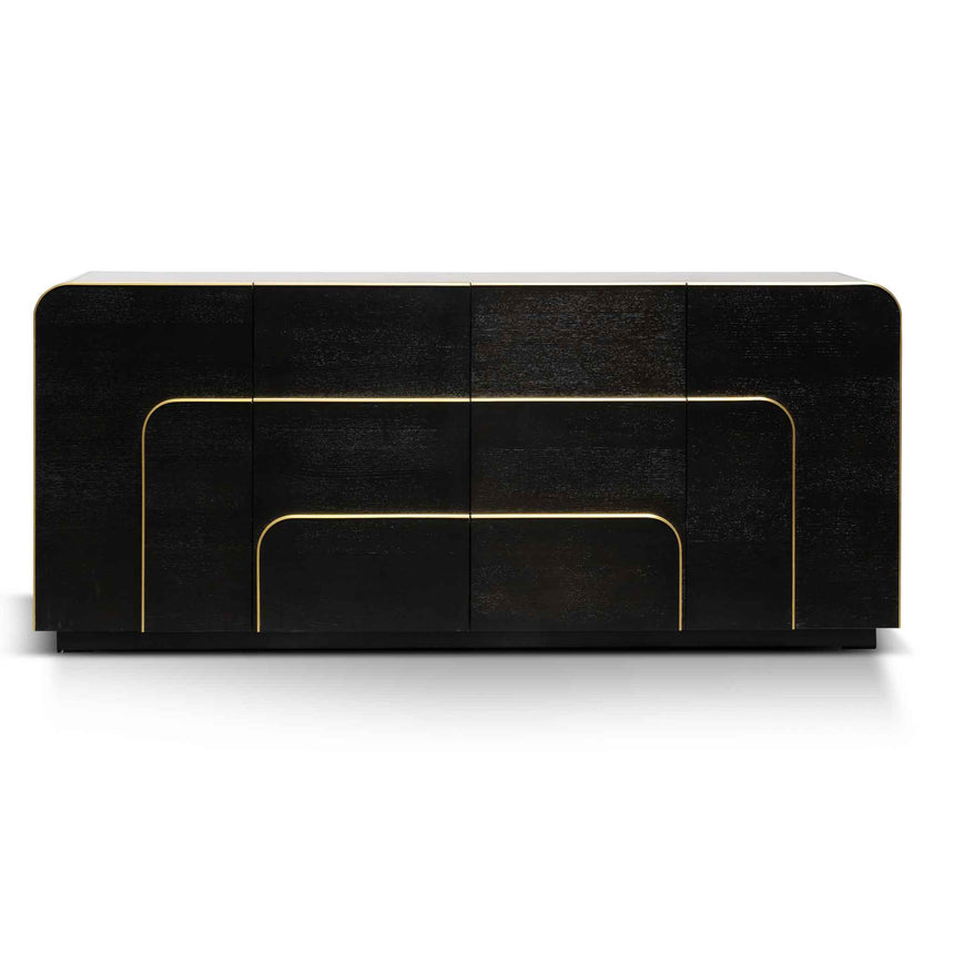 2m Buffet Unit - Textured Espresso Black - View 2