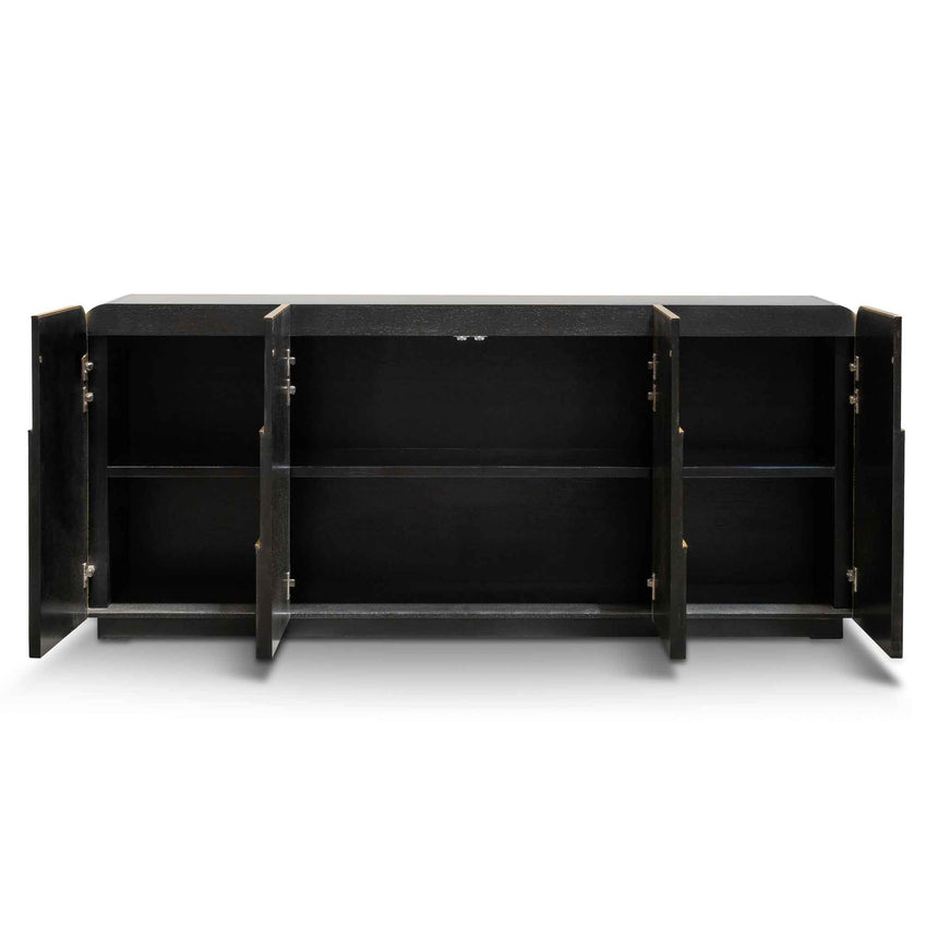 2m Buffet Unit - Textured Espresso Black - View 3
