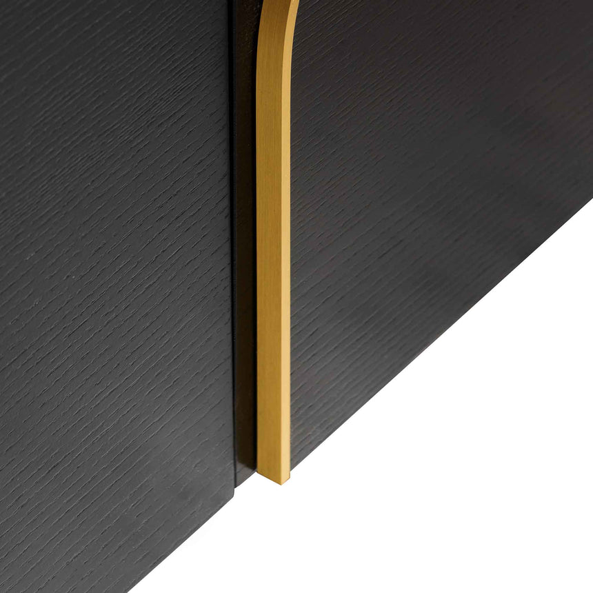 2m Buffet Unit - Textured Espresso Black - View 7