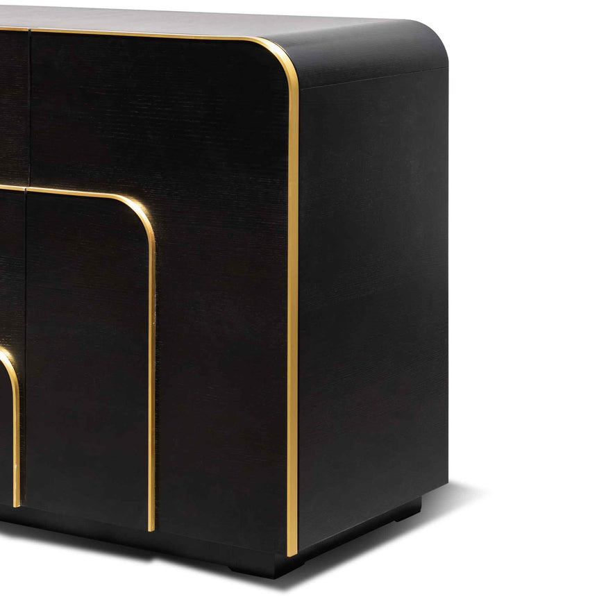 2m Buffet Unit - Textured Espresso Black - View 6
