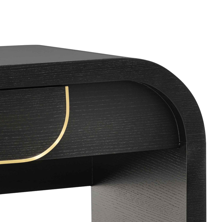 1.4m Console Table - Textured Espresso Black - View 11