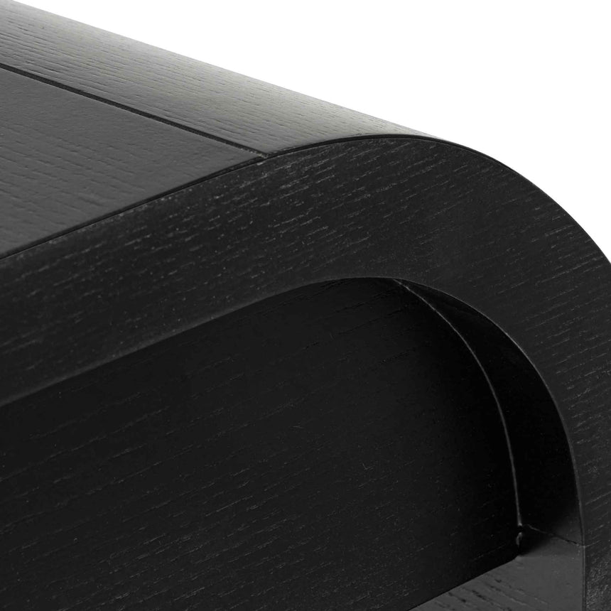 1.4m Console Table - Textured Espresso Black - View 7