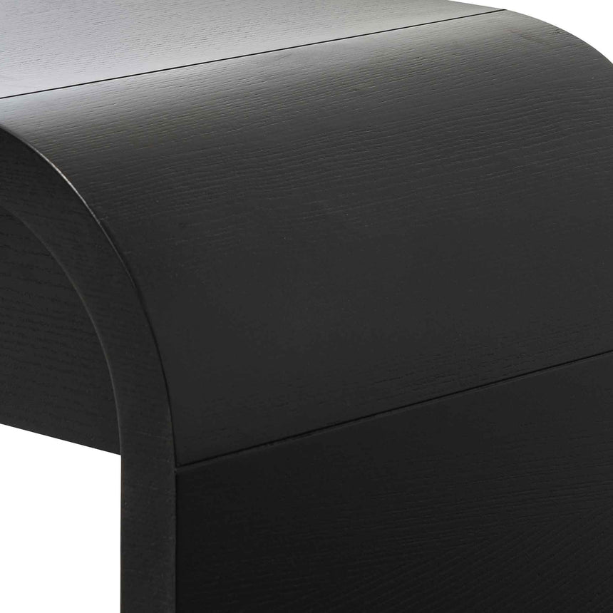 1.4m Console Table - Textured Espresso Black - View 9