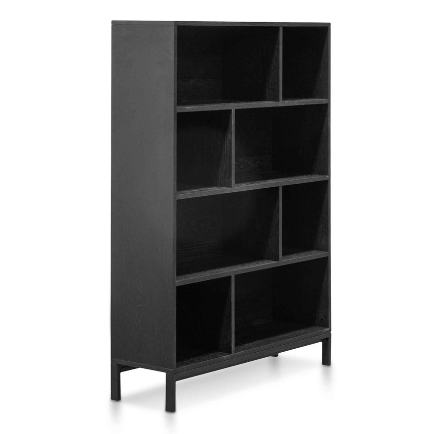 Deakin Wooden Bookcase - Black - View 6