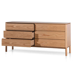 CDT6455-CN 6 Drawers Wooden Chest - Natural