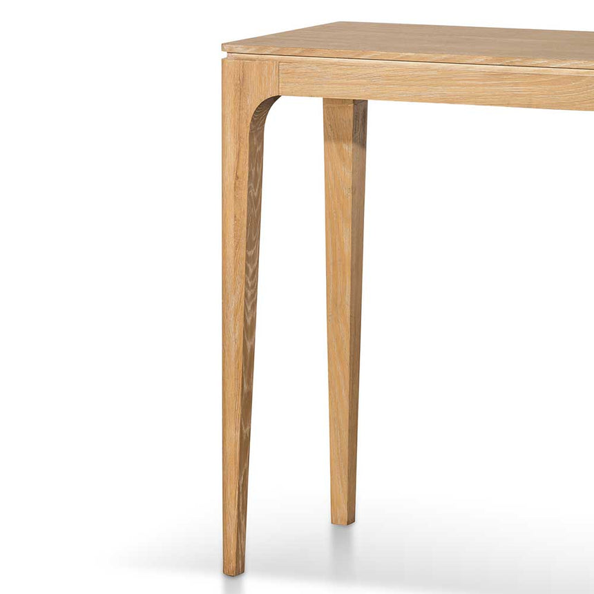 1.4m Oak Console Table - Natural - View 3