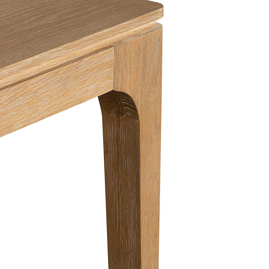 1.4m Oak Console Table - Natural - View 6