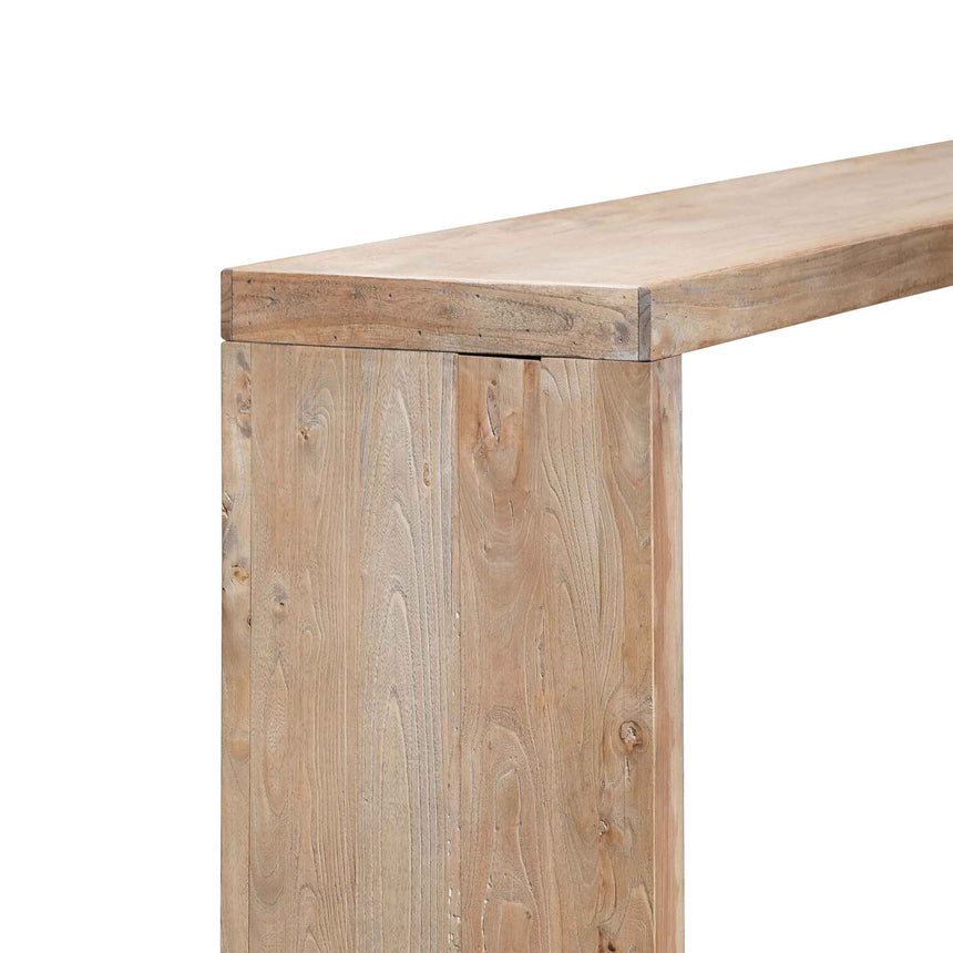 Reclaimed Console Table - Natural - View 10