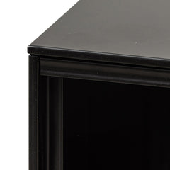 CDT6548-SN Inter-layered Black Storage Cabinet - Grey Doors