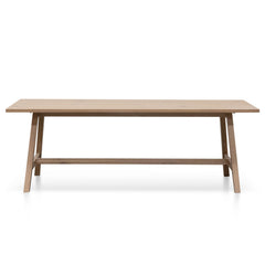 CDT6552-SI 2.2m Wooden Dining Table - Washed Natural