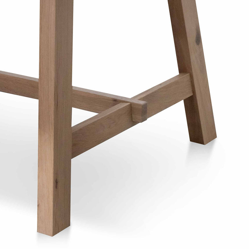 2.2m Wooden Dining Table - Washed Natural - View 8