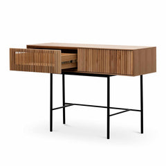 CDT6555-DW 120cm Console Table - Natural with Black Legs