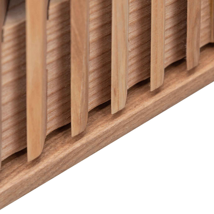 120cm Console Table - Natural with Black Legs - View 11
