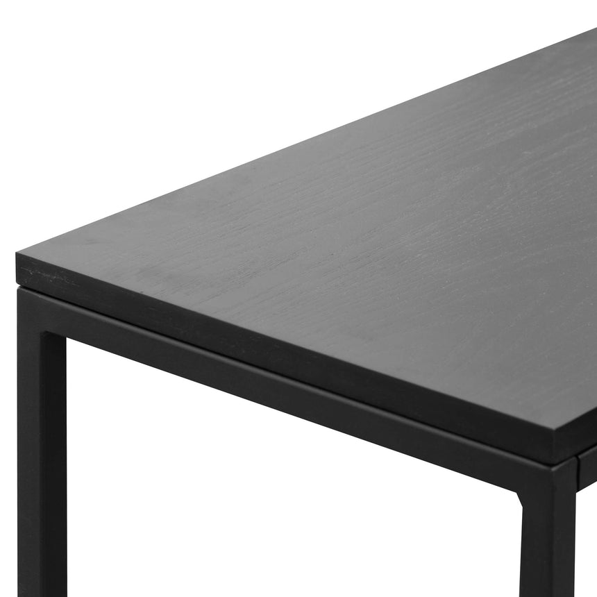 1.6m Console Table - Full Black - View 4