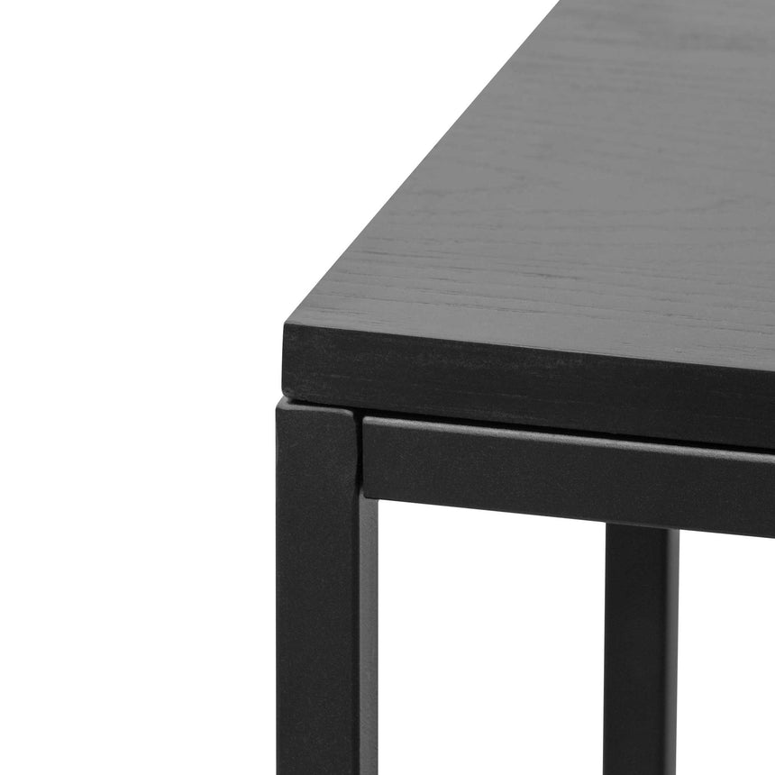 1.6m Console Table - Full Black - View 3