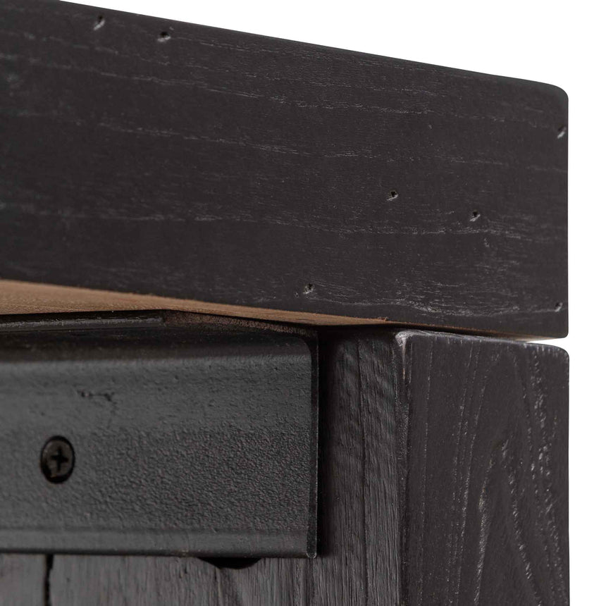 Reclaimed Console Table - Black - View 10