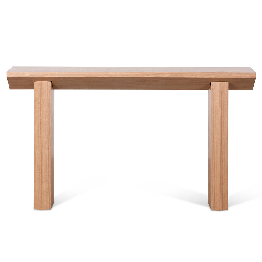 1.4m Oak Console Table - Natural - View 2
