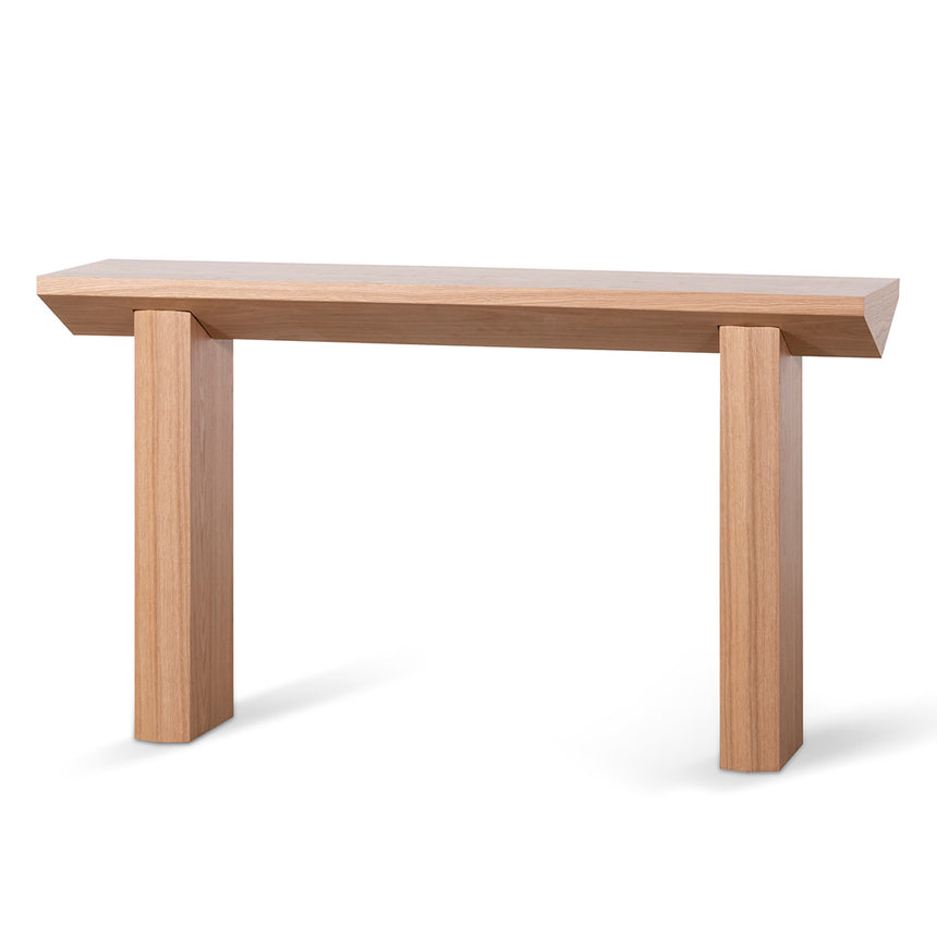 1.4m Oak Console Table - Natural - View 3
