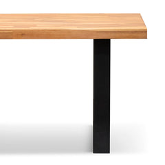 CDT6725-EM 2.1m Dining Table - Natural with Black Leg