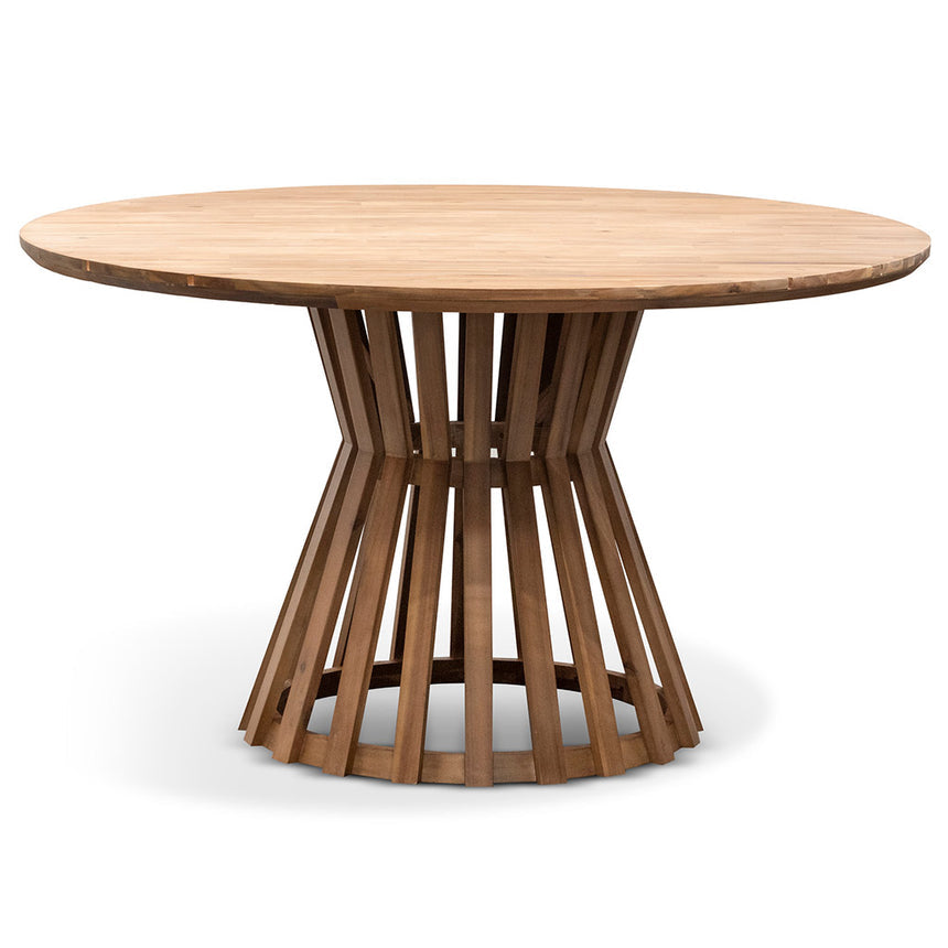 1.35m Round Dining Table - Light Natural Acacia