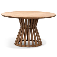CDT6726-EM 1.35m Round Dining Table - Light Natural Acacia