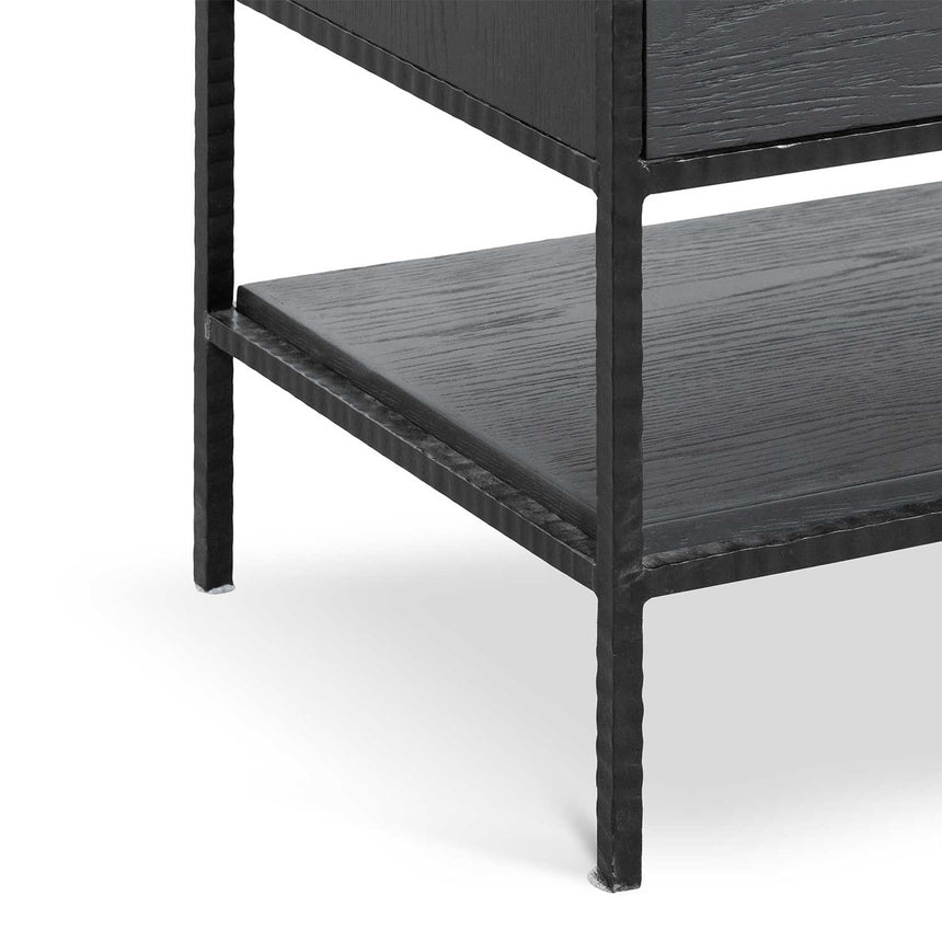 1.6m Sideboard Unit - Full Black - View 10
