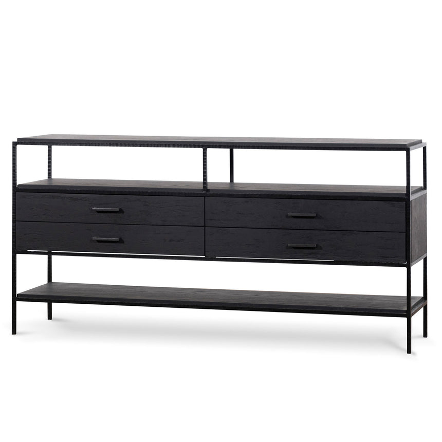 1.6m Sideboard Unit - Full Black
