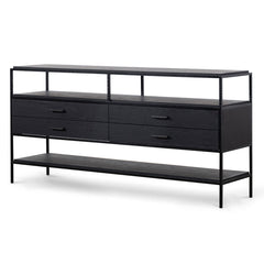 CDT6764-NI 1.6m Sideboard Unit - Full Black