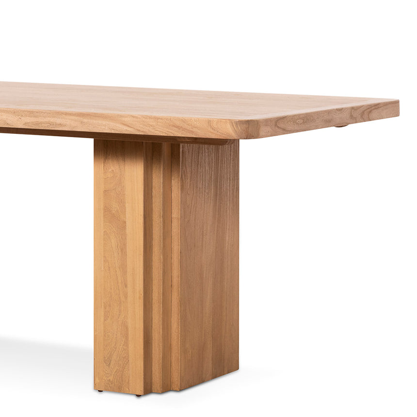2.4m Elm Dining Table - Natural - View 5
