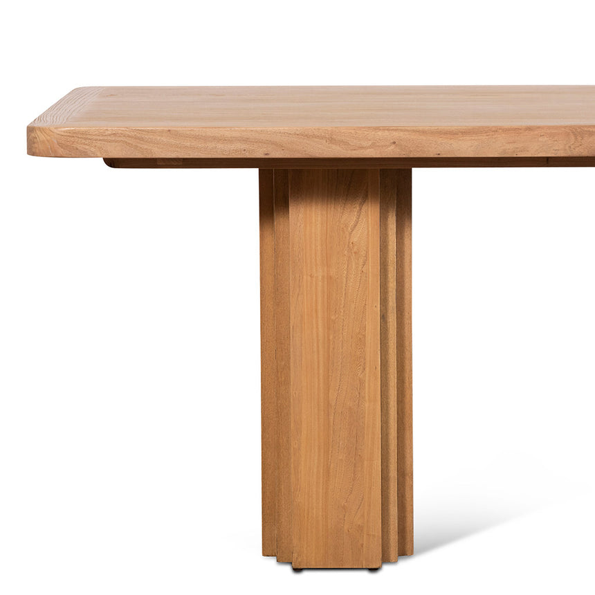 2.4m Elm Dining Table - Natural - View 3