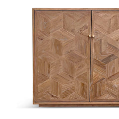 2.4m Elm Sideboard Unit - Natural