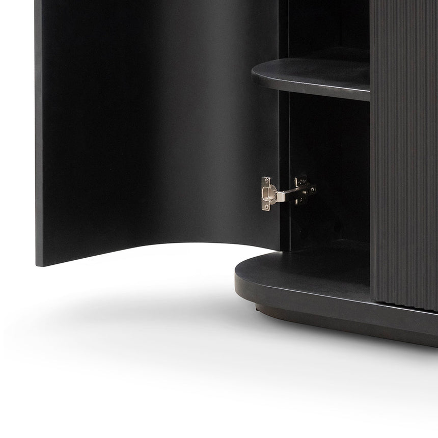1.6m Veneer Top Buffet Unit - Full Black - View 7