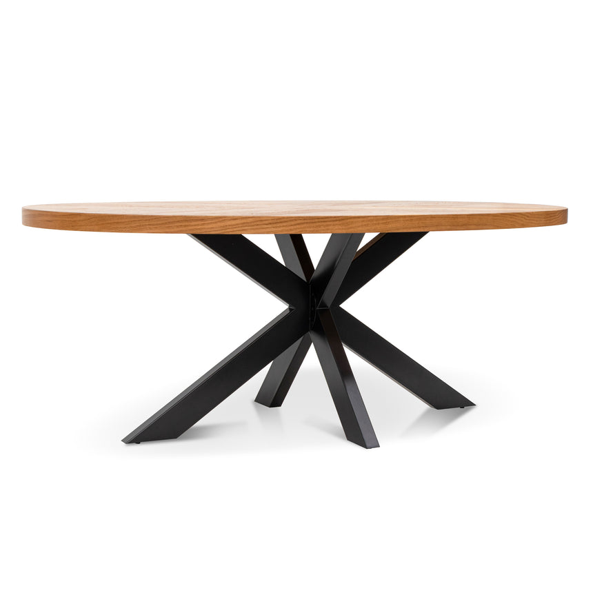 6 Seater Dining Table - European Knotty Oak - View 3