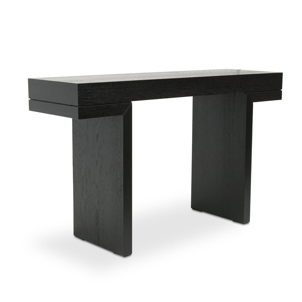 1.3m Console Table - Textured Expresso Black - View 3