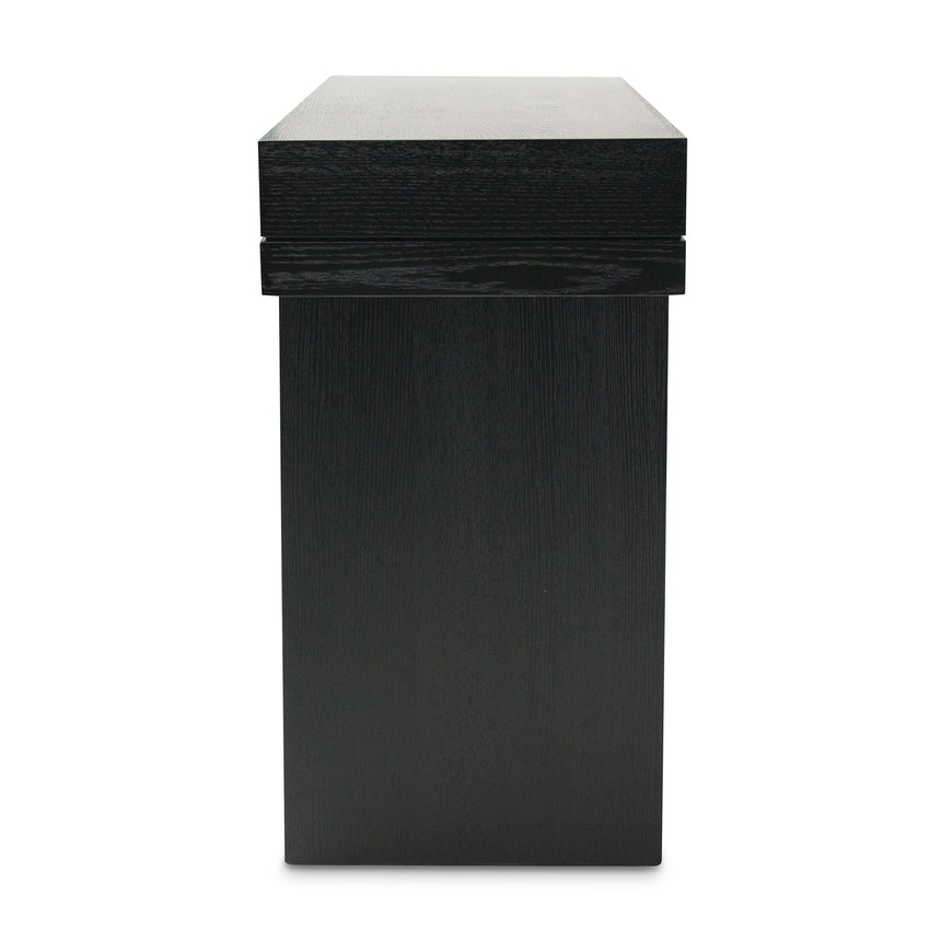 1.3m Console Table - Textured Expresso Black - View 6