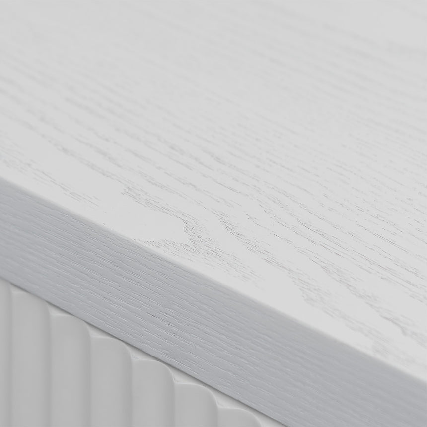 100cm Wooden Storage Cabinet - White - View 7