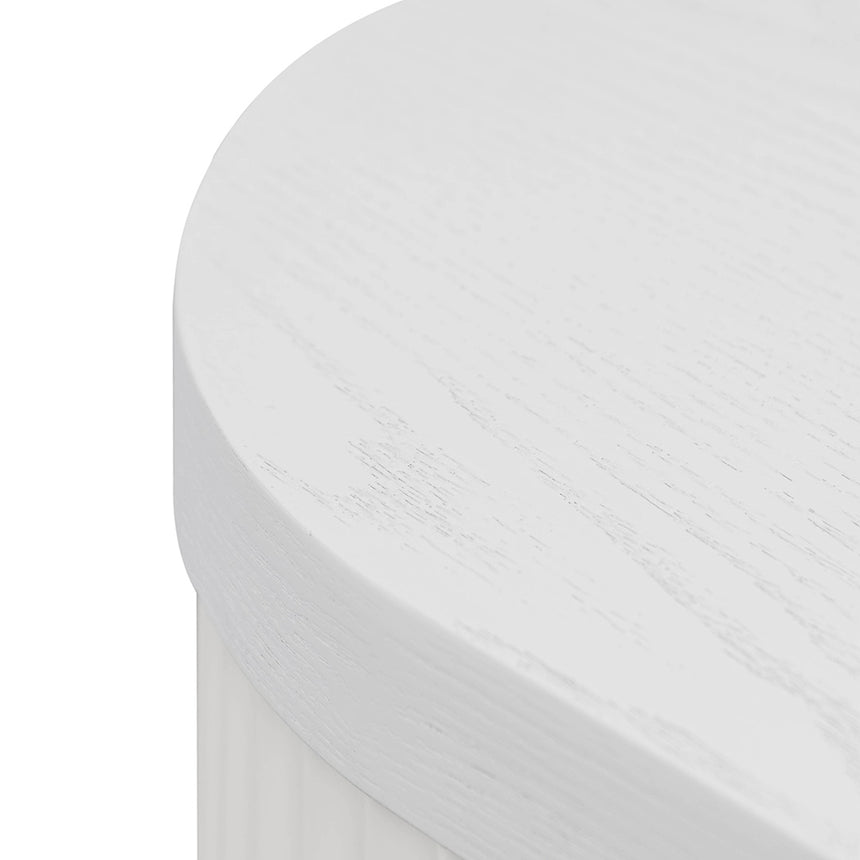 100cm Wooden Storage Cabinet - White - View 8