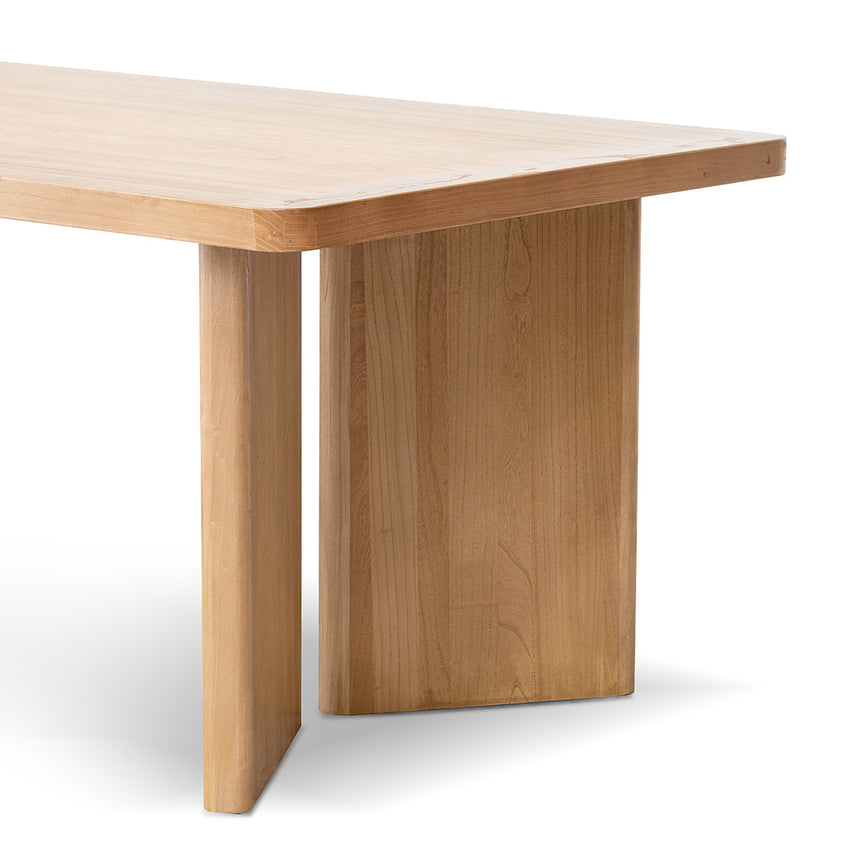 2.4m Elm Dining Table - Natural - View 5