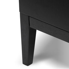 CDT8067-CN 3 Drawers Dresser Unit - Black Oak