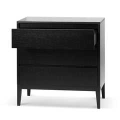 CDT8067-CN 3 Drawers Dresser Unit - Black Oak