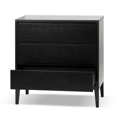 CDT8067-CN 3 Drawers Dresser Unit - Black Oak