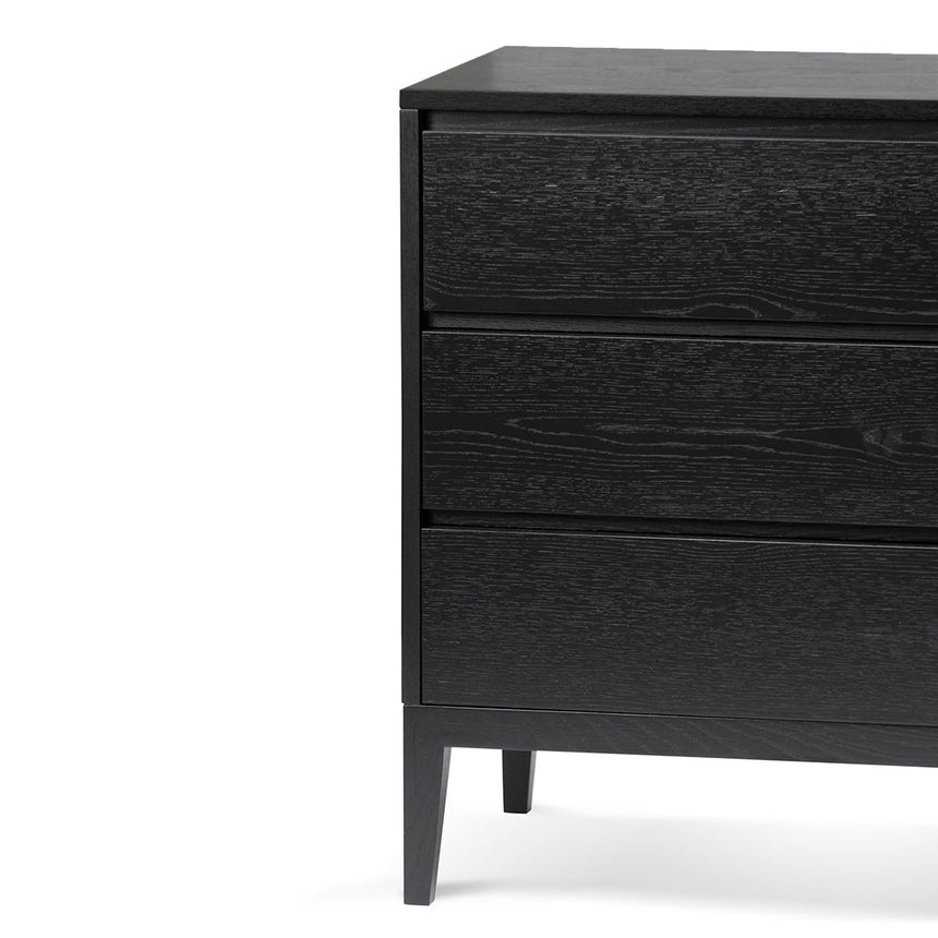 3 Drawers Dresser Unit - Black Oak - View 7