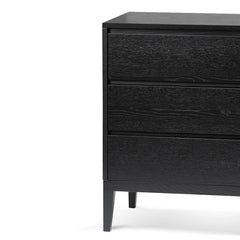 CDT8067-CN 3 Drawers Dresser Unit - Black Oak