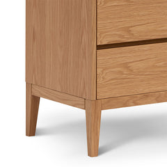 CDT8068-CN 3 Drawers Dresser Unit - Natural Oak
