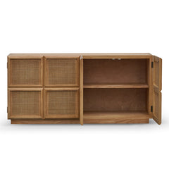 CDT8139-NI 1.8m Rattan Door Sideboard - Natural