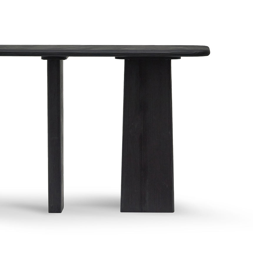1.6m Console Table - Full Black - View 3