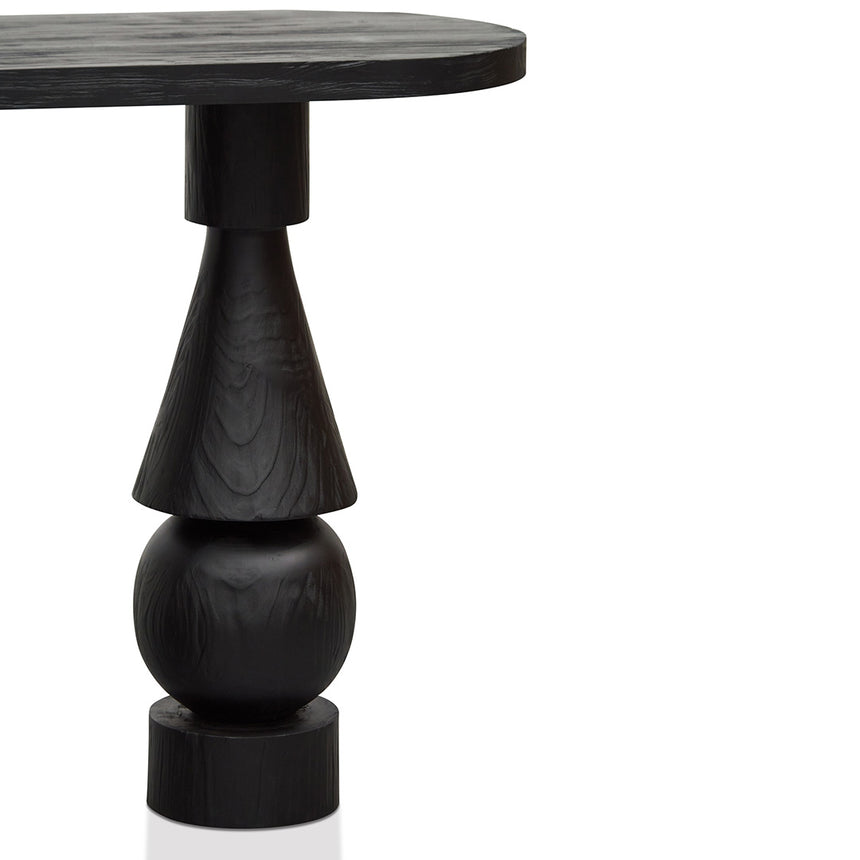 1.6m Console Table - Full Black - View 9
